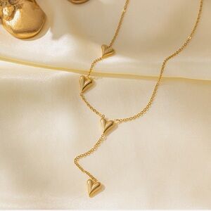 Gold Heart Pendant Necklace